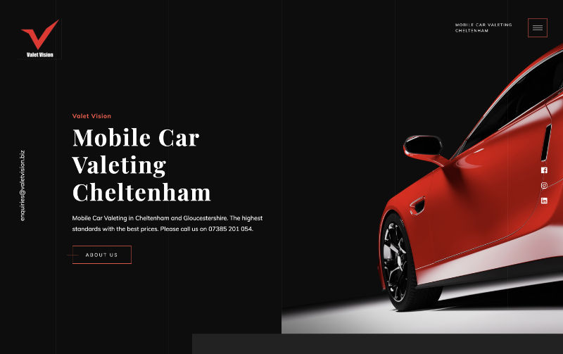 Vision Car Valeting Vision Car Valeting website
